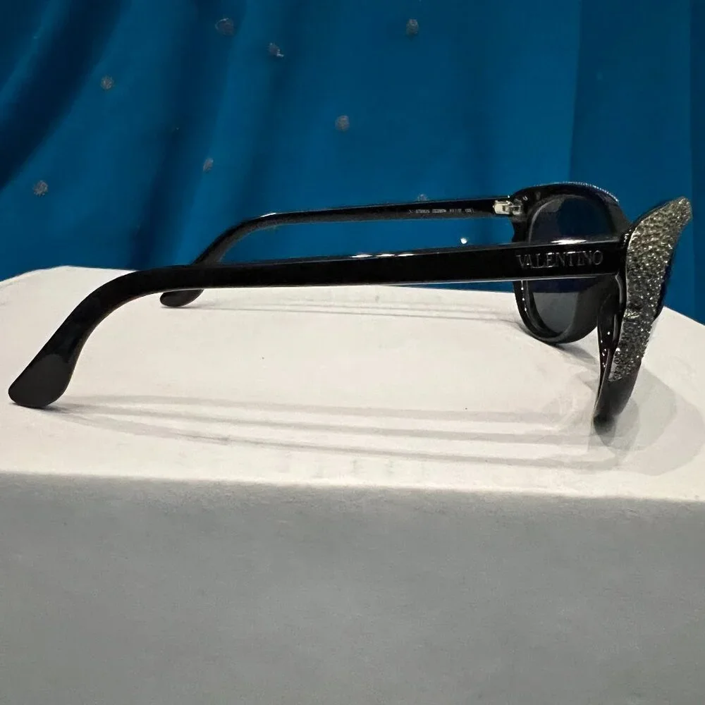 Valentino Sunglasses - Black with Crystals - Picture 2 of 14